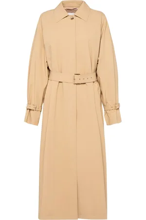 Max Mara Memo Cotton Gabardine Long Trench Coat