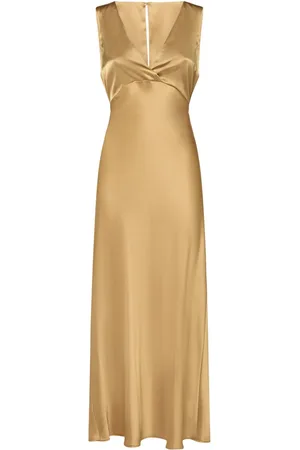 Max Mara Lazio Satin Long Dress