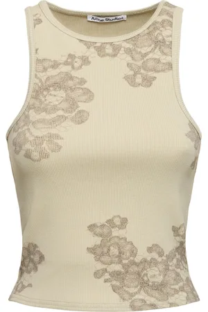 Acne Studios Printed Rib Knit Tank Top