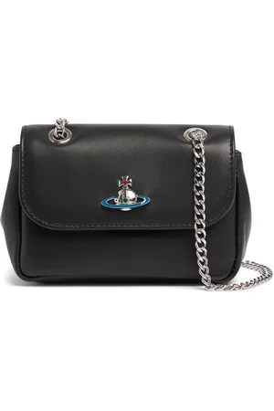 Vivienne Westwood Small Leather Shoulder Bag W/chain