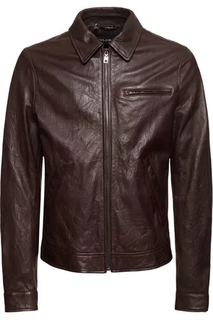 Dolce & Gabbana Smooth Leather Zipped Jacket
