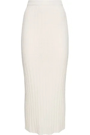 Loulou Studio Dera Viscose Blend Long Skirt