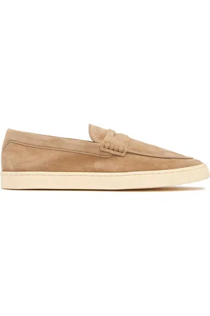 Brunello Cucinelli Suede Penny Loafers