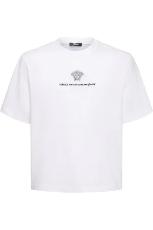VERSACE Compact Cotton Jersey T-shirt