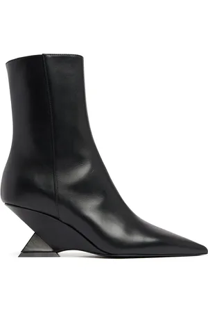 The Attico 60mm Cheope Leather Ankle Boots