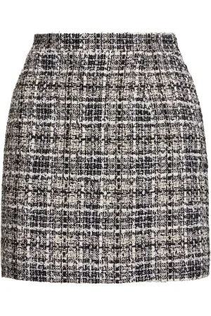 Alessandra Rich Sequined Tweed Mini Skirt