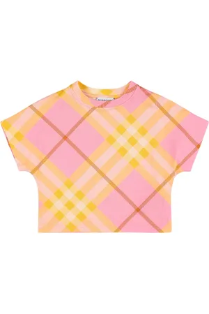 Burberry Check Print Cotton Jersey T-shirt