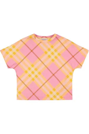 Burberry Check Print Cotton Jersey T-shirt