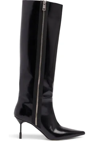 Msgm 75mm Tr Leather Tall Boots