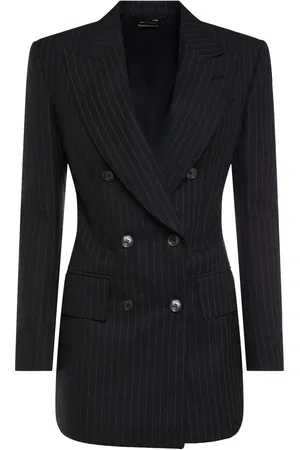 Tom Ford Pinstriped Wool Flannel Blazer