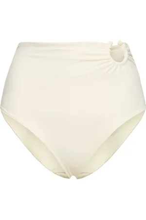 JOHANNA ORTIZ Ecru Taita High Waist Bikini Bottoms