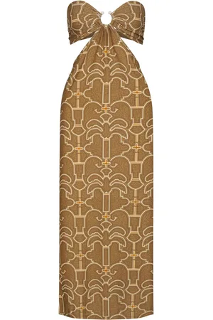 JOHANNA ORTIZ Jungle Geometry Tech Maxi Dress