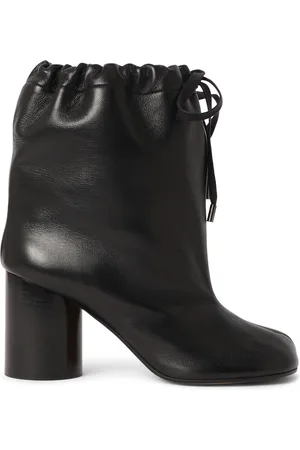 Maison Margiela 80mm Tabi Soft Leather Ankle Boots