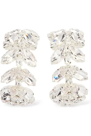 MAGDA BUTRYM Crystal Hoop Earrings