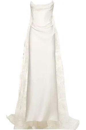 Vivienne Westwood Galaxy Satin Cape Corset Bridal Gown