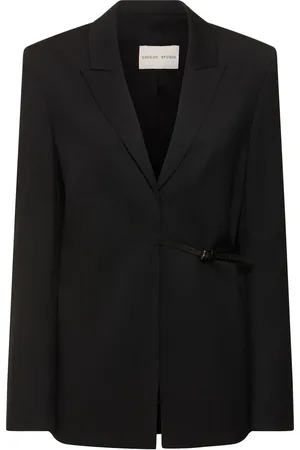 Loulou Studio Cody Wool Jacket W/strap Detail
