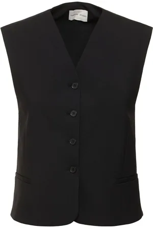 Loulou Studio Teora Wool Blend Knit Vest