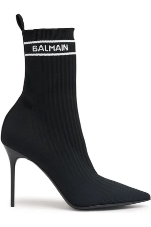 Balmain 110mm Skye Knit Ankle Boots