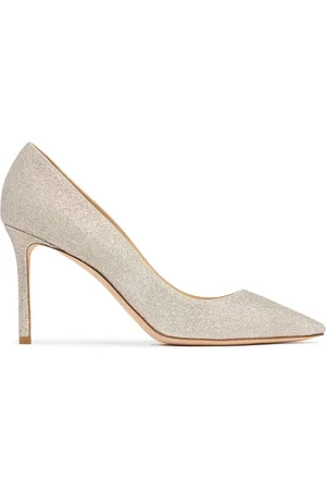 Jimmy Choo 85mm Romy Glittered Pumps