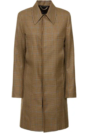 Victoria Beckham Heritage Houndstooth Tailored Coat
