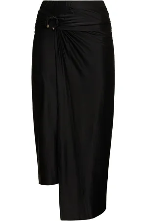 Paco rabanne Stretch Viscose Jersey Long Skirt