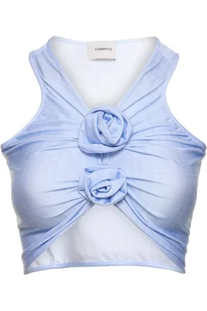 COPERNI Flower Stretch Jersey Crop Top