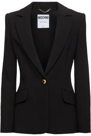 Moschino Stretch Crepe Single Breast Jacket