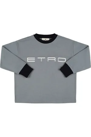 Etro Logo Cotton Crewneck Sweatshirt