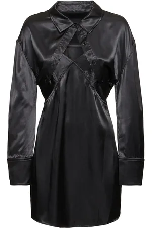 Alexander Wang Satin Viscose Slip Dress W/bolero