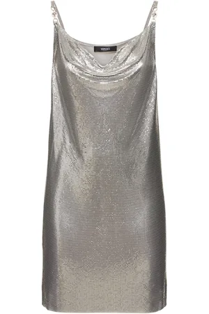 VERSACE Mesh Mini Dress