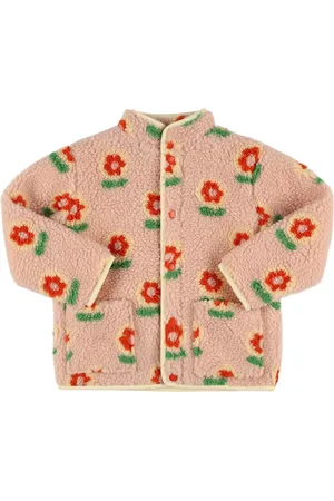 Hello Simone Helo Printed Poly Teddy Jacket