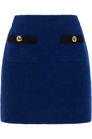 Alessandra Rich Alpaca Blend Knit Mini Skirt