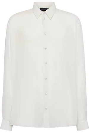 Dolce & Gabbana Silk Georgette Long Sleeves Shirt