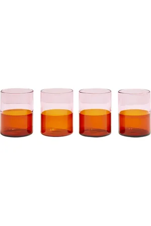 Fazeek Set Of 4 Two-tone Glasses