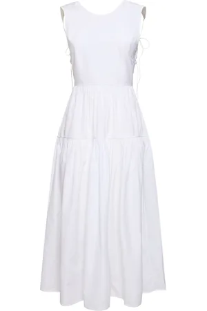 Cecilie Bahnsen Ruth Sleeveless Cotton Midi Dress
