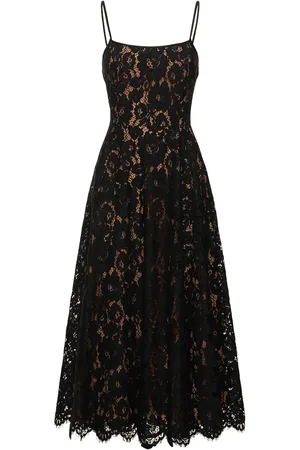 Michael Kors Flared Lace Midi Dress