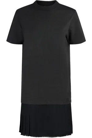 Balenciaga Cotton T-shirt & Tailored Twill Dress