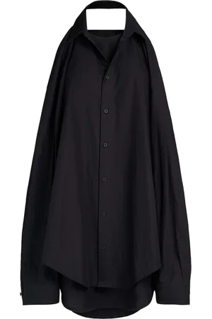 Balenciaga Suspended Cotton Poplin Dress