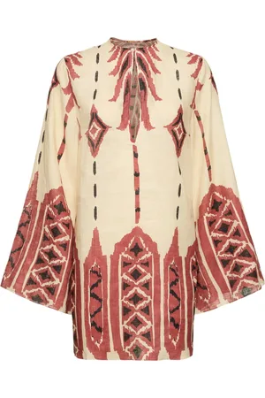 JOHANNA ORTIZ Desert Scout Printed Linen Mini Dress