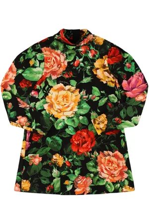 Dolce & Gabbana Printed Cotton Blend Dress