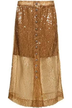 Paco rabanne Sequined Midi Skirt