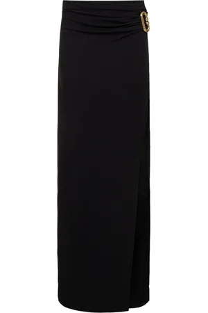Casablanca Draped Crepe Jersey Maxi Skirt