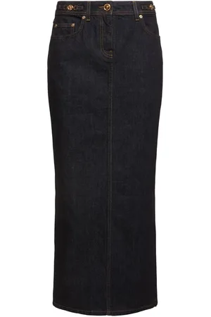 VERSACE Denim Long Skirt