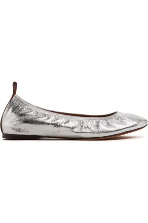 Lanvin 5mm Laminated Ballerina Flats