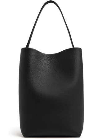 The Row Large Lux Park Grain Leather Tote Bag