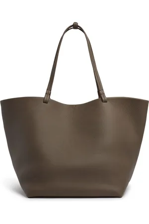 The Row Xl Park Lux Grain Leather Tote Bag