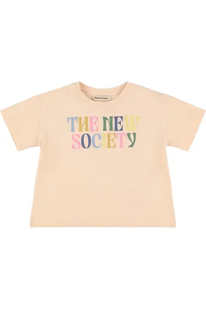 The New Society Printed Cotton Jersey T-shirt