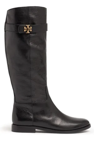 Tory Burch 10mm T Lock Leather Riding Boots