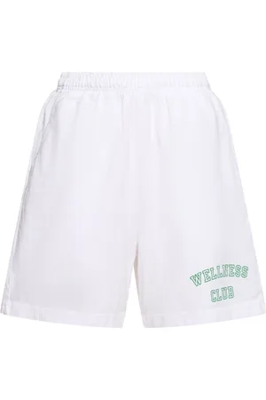 Sporty & Rich Wellness Club Flocked Gym Shorts
