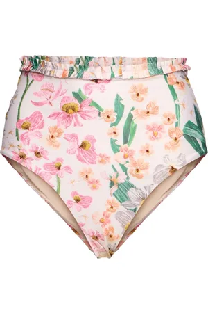 Agua by Agua Bendita Nopal Floral Print Lycra Bikini Bottoms